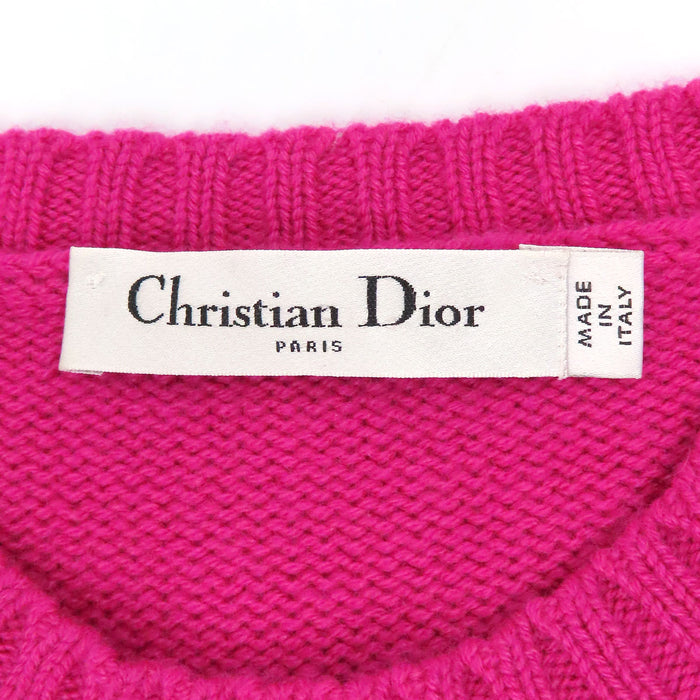 Dior 
半袖 
シグネチャー ロゴ カシミヤ ショートスリーブ ニット