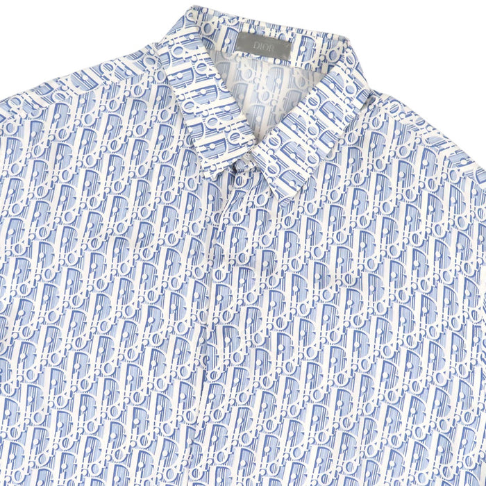 Dior 
ロゴ 総柄 
オブリーク ショートスリーブ シルク シャツ 
ディオールオム