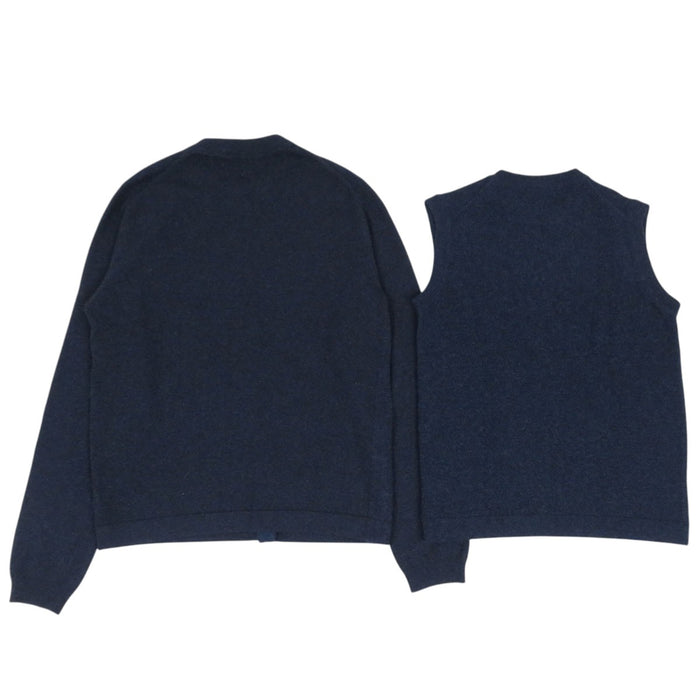 HERMES 
マルジェラ期 
セリエボタン カシミヤ ニット アンサンブル