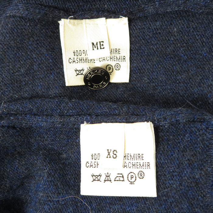 HERMES 
マルジェラ期 
セリエボタン カシミヤ ニット アンサンブル