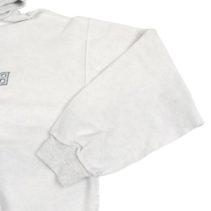 BALENCIAGA  
Logo Embroidered Sweatshirt Hoodie  
Inside-Out Pullover Parka