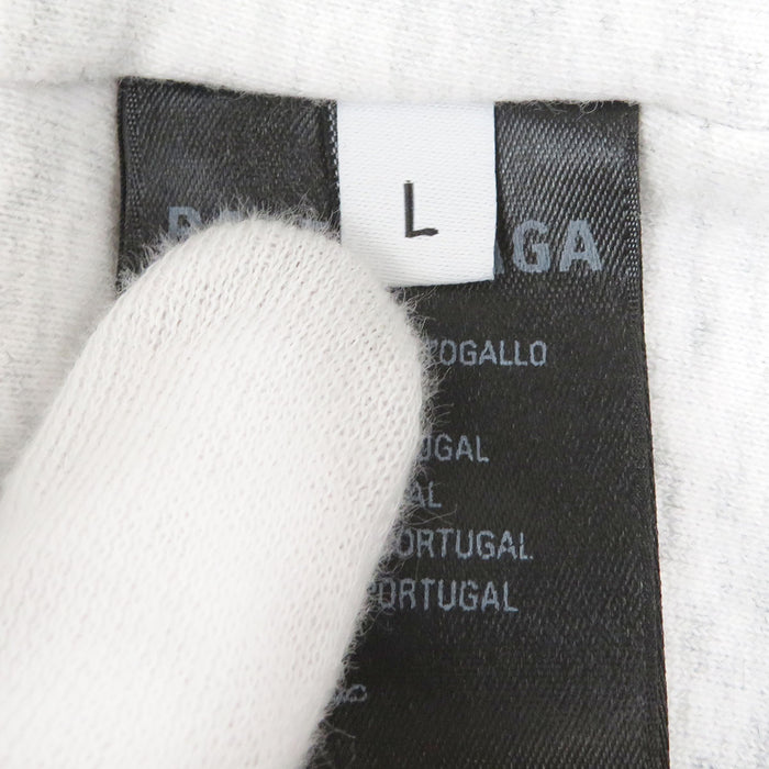 BALENCIAGA  
Logo Embroidered Sweatshirt Hoodie  
Inside-Out Pullover Parka