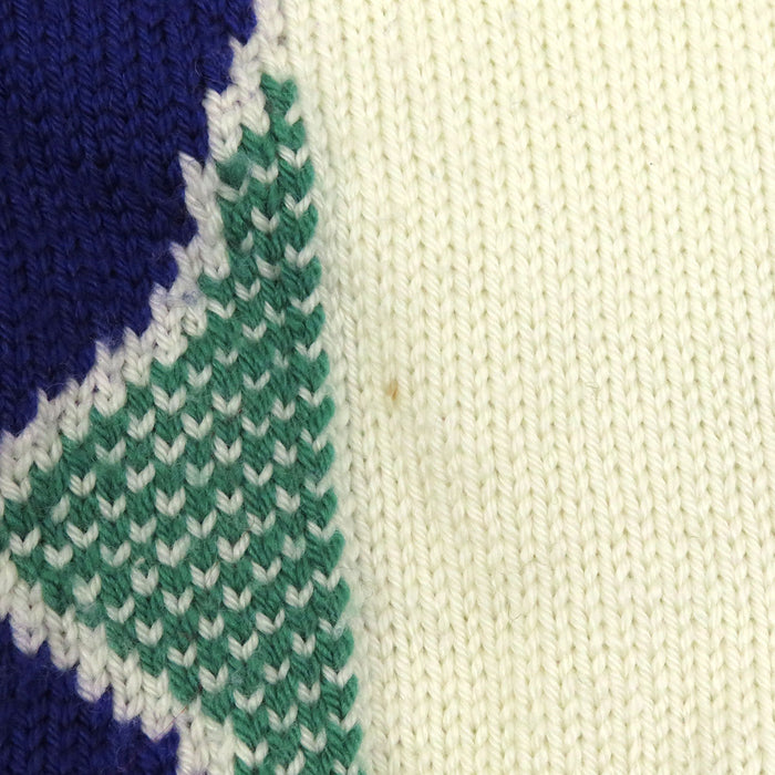 LOUIS VUITTON 
Motif intégral logo LV en laine RM202M UTF HJN05W 
Pull ras du cou multicolore monogramme