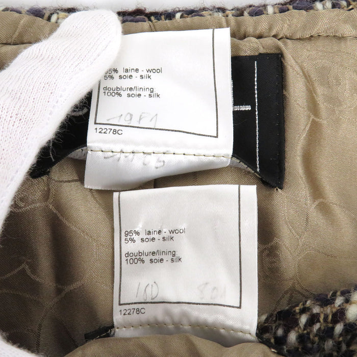 CHANEL 
01A COCO CC ココボタン ロゴ ノーカラー 
ココマーク ツイード セットアップ