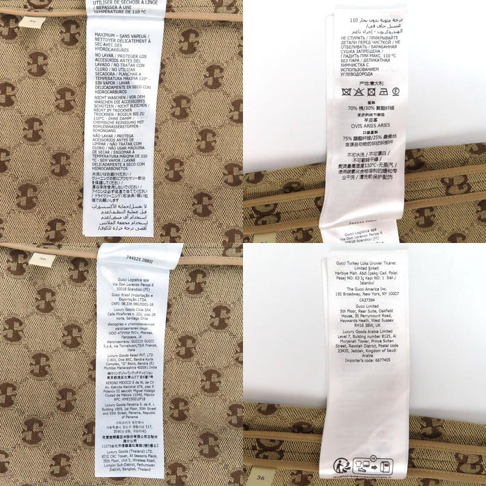 GUCCI 
総柄 ミニ丈 コットン 
GGキャンバス ノースリーブ ワンピース