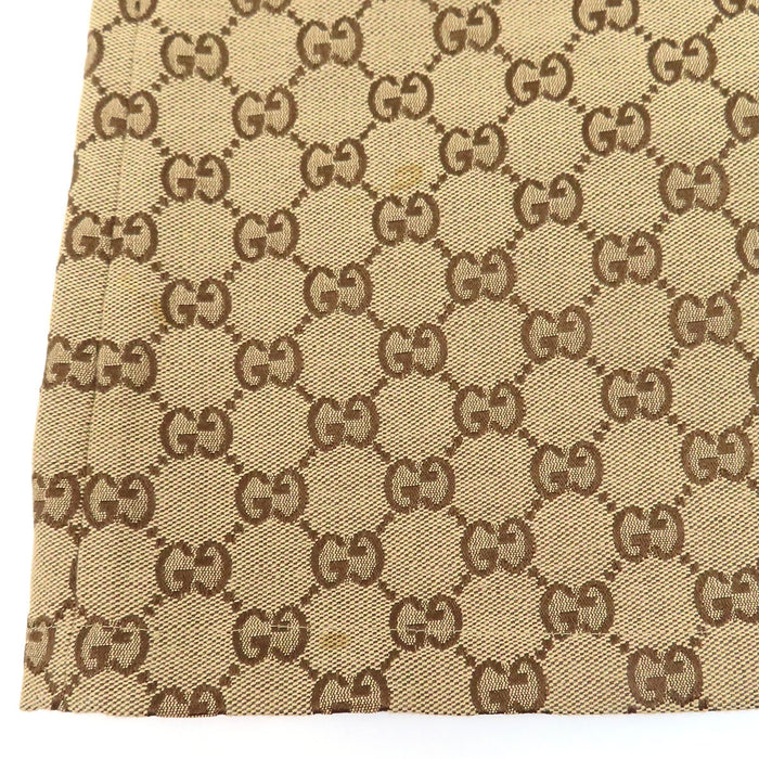 GUCCI 
総柄 ミニ丈 コットン 
GGキャンバス ノースリーブ ワンピース