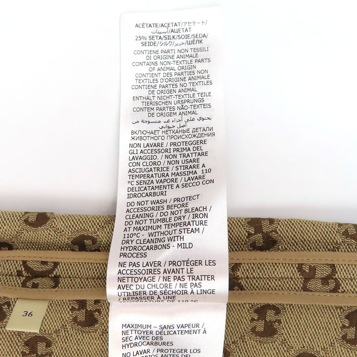 GUCCI  
Robe sans manches courte en coton à motif GG canvas