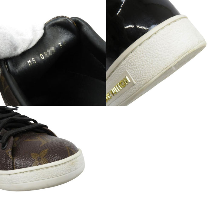 LOUIS VUITTON 
LV レザー ローカット レースアップ 
フロントロー ライン モノグラム スニーカー 
モノグラム