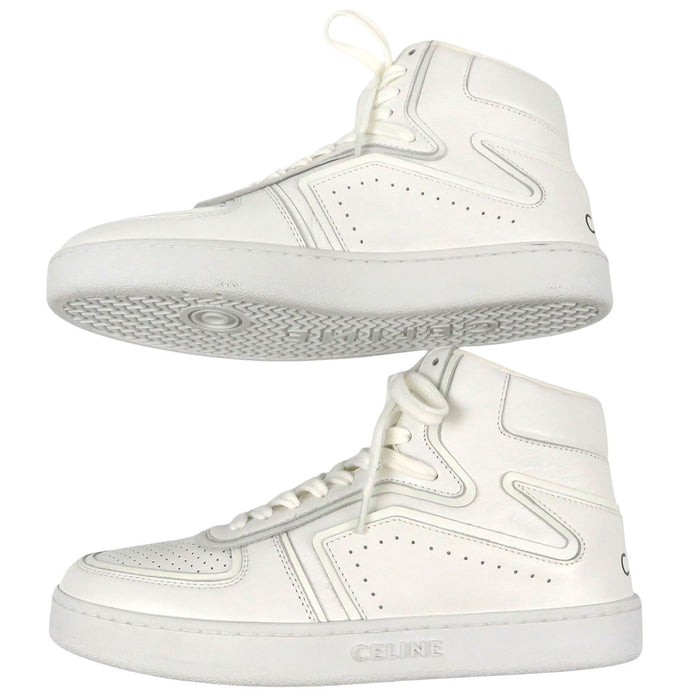 CELINE  
Logo Leather Lace-up  
CT-01 High-top Sneakers
