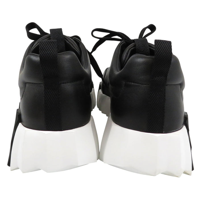 HERMES 
Hロゴ アッシュ レザー レースアップ 
ジャンプ スニーカー