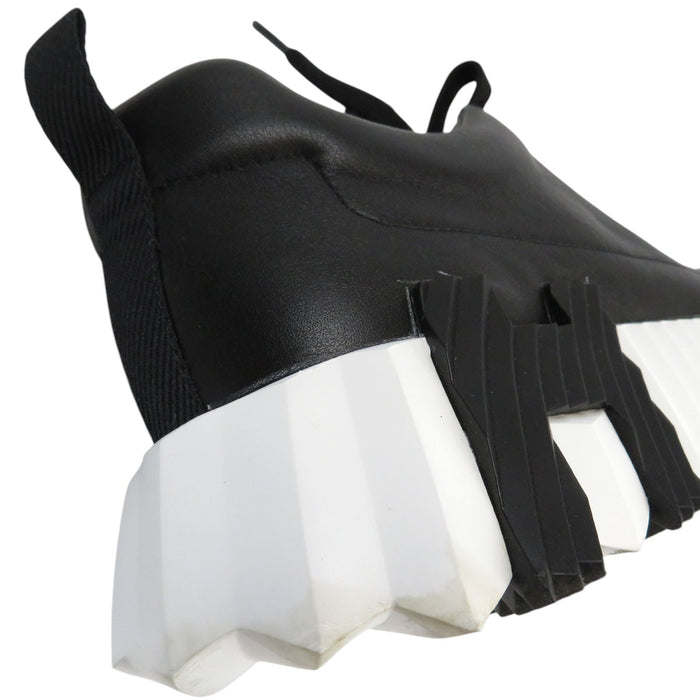 HERMES 
Hロゴ アッシュ レザー レースアップ 
ジャンプ スニーカー