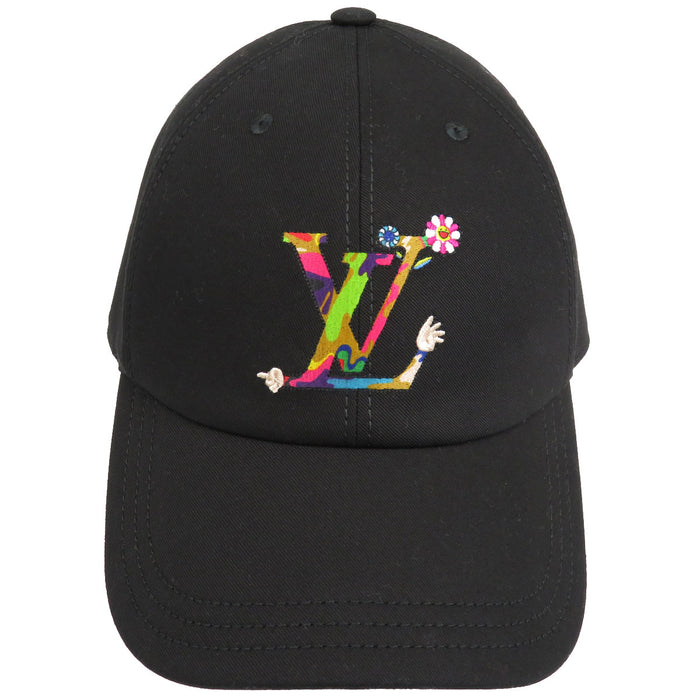 路易威登  
村上隆 标志刺绣  
LV×TM 帽子 超平顶