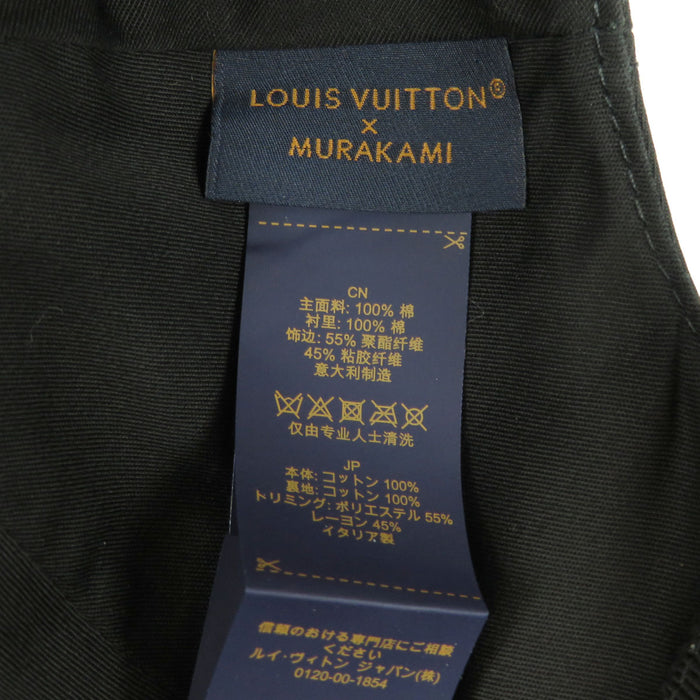 路易威登  
村上隆 标志刺绣  
LV×TM 帽子 超平顶