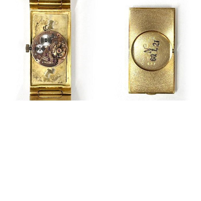 OMEGA  
De Ville Rectangular K18 Yellow Gold  
With Box