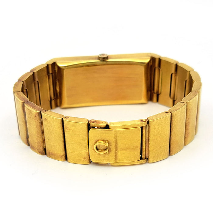 OMEGA  
De Ville Rectangular K18 Yellow Gold  
With Box