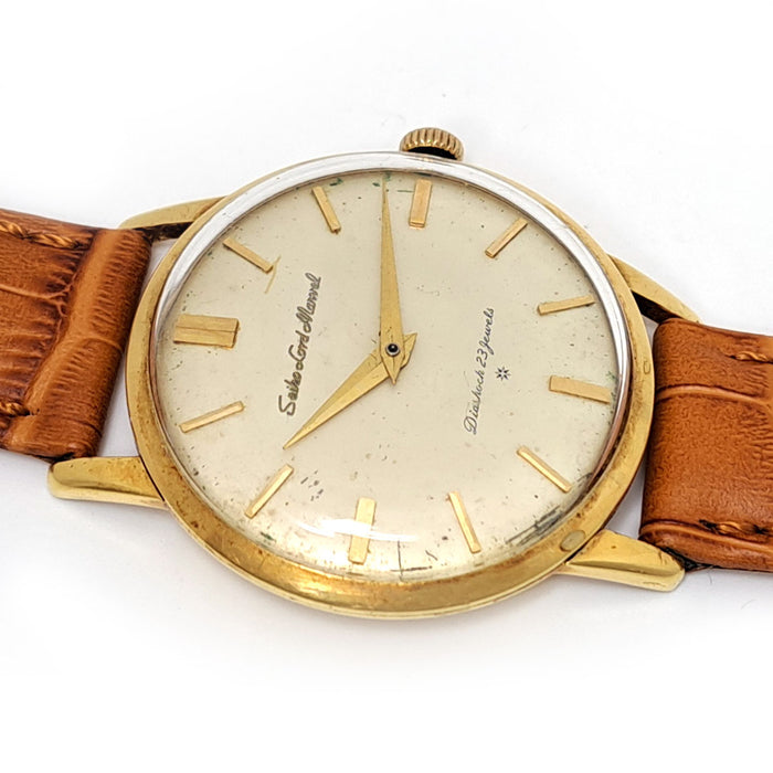 SEIKO 
ロードマーベル K18 彫りロゴ ※秒針無し