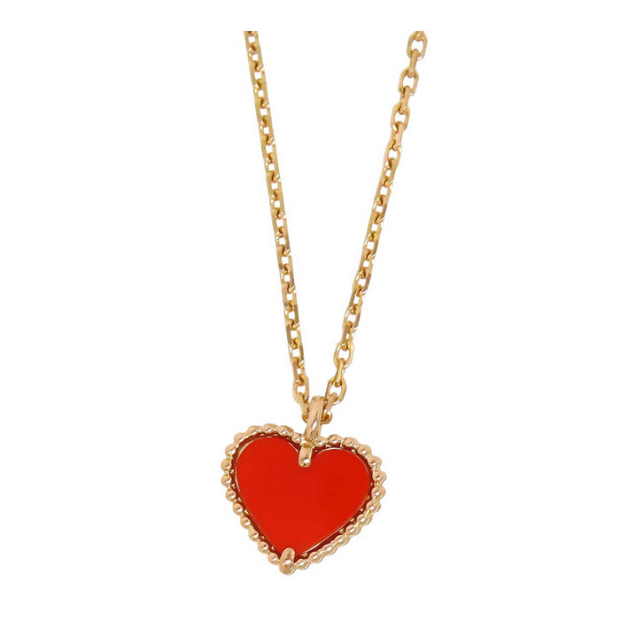 Van Cleef & Arpels  
Sweet Alhambra Heart Necklace