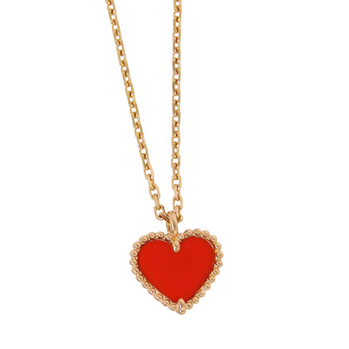 Van Cleef & Arpels  
Sweet Alhambra Heart Necklace
