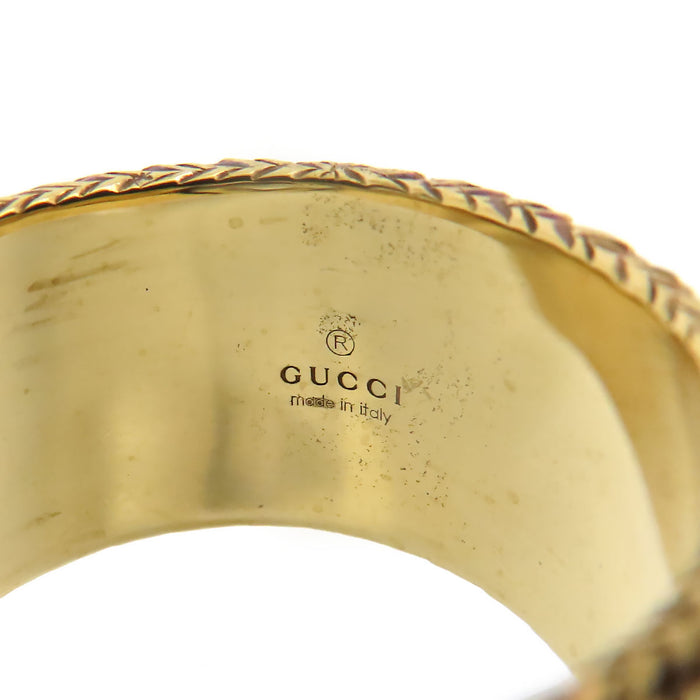 GUCCI 
Anello Arabesco con G Intrecciate