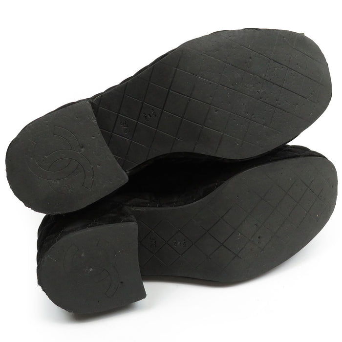 CHANEL 
COCO CC ロゴ スエード 厚底 
ココマーク マトラッセ ソール プラットフォーム ローファー