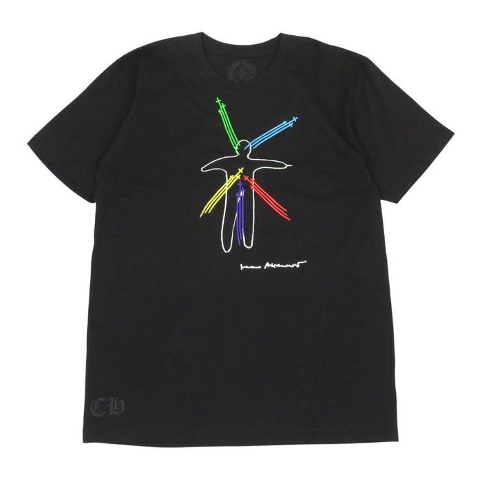 CHROME HEARTS 
CH ABRAMOVIC Étiquette Scroll Coton 
T-shirt collaboration Abramović