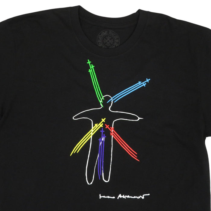 CHROME HEARTS 
CH ABRAMOVIC Étiquette Scroll Coton 
T-shirt collaboration Abramović