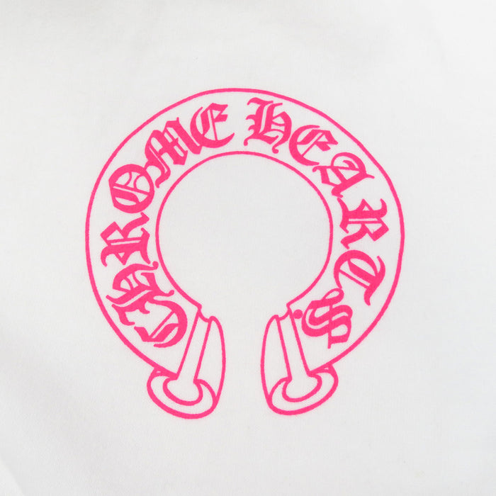 CHROME HEARTS 
Sweatshirt Pullover CH Logo Floral Cross Sweat Cotton Brushed Inside 
Horseshoe Print Hoodie