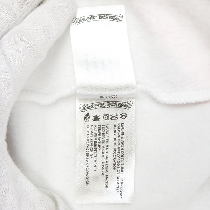 CHROME HEARTS 
Sweatshirt Pullover CH Logo Floral Cross Sweat Cotton Brushed Inside 
Horseshoe Print Hoodie