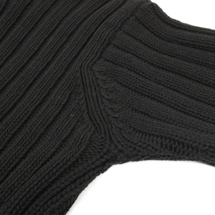 CHANEL  
Bouton logo côtelé 97A  
Cardigan en laine vintage tricoté