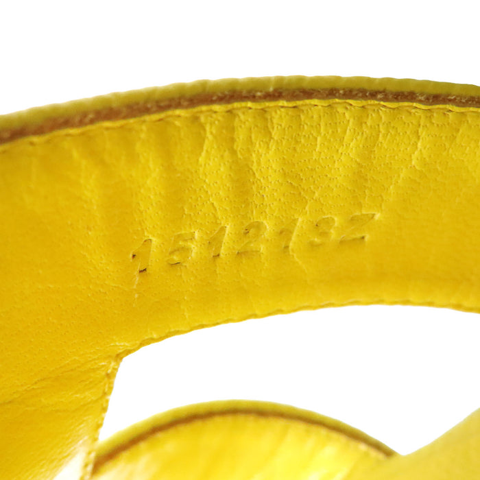 HERMES 
Logo H Ash 
Sandales cuir Oran