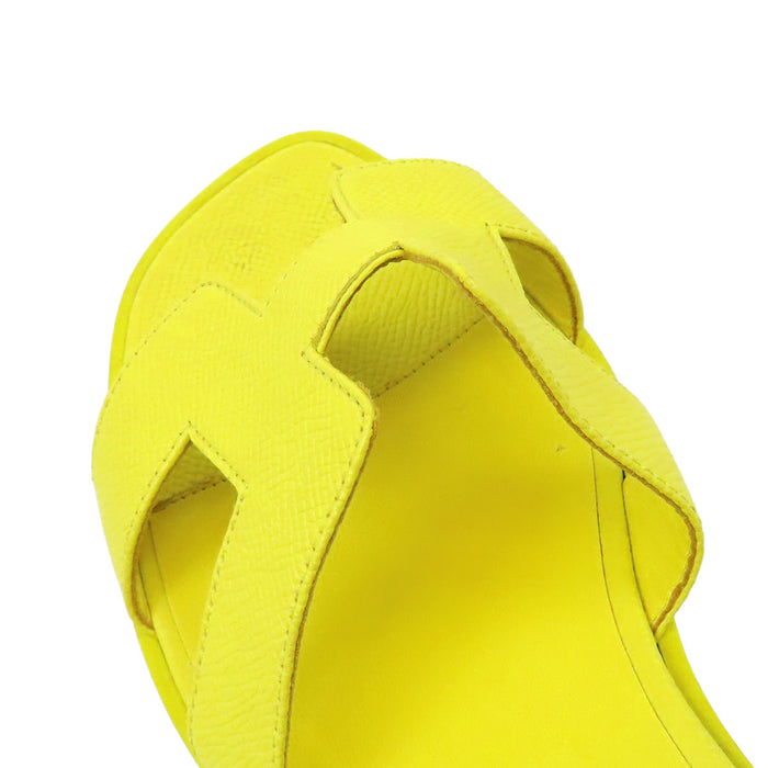 HERMES 
Logo H Ash 
Sandales cuir Oran