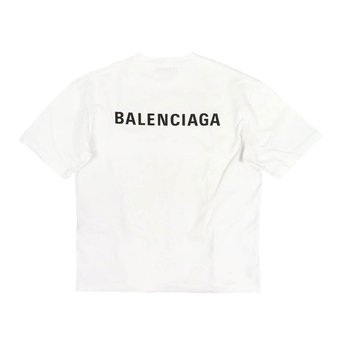 BALENCIAGA  
T-shirt a maniche corte con logo stampato sul retro  
T-shirt con logo