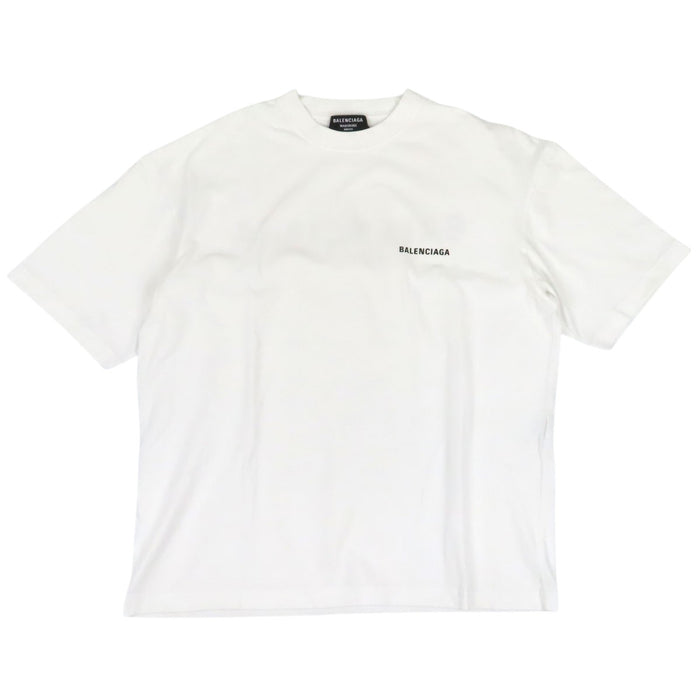 BALENCIAGA  
T-shirt a maniche corte con logo stampato sul retro  
T-shirt con logo