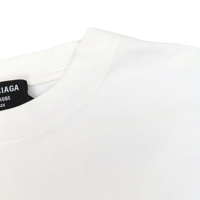 BALENCIAGA  
T-shirt a maniche corte con logo stampato sul retro  
T-shirt con logo