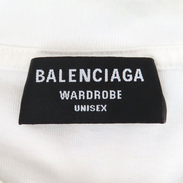 BALENCIAGA  
T-shirt a maniche corte con logo stampato sul retro  
T-shirt con logo