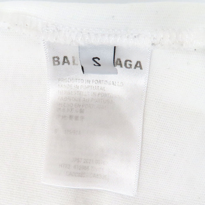 BALENCIAGA  
T-shirt a maniche corte con logo stampato sul retro  
T-shirt con logo