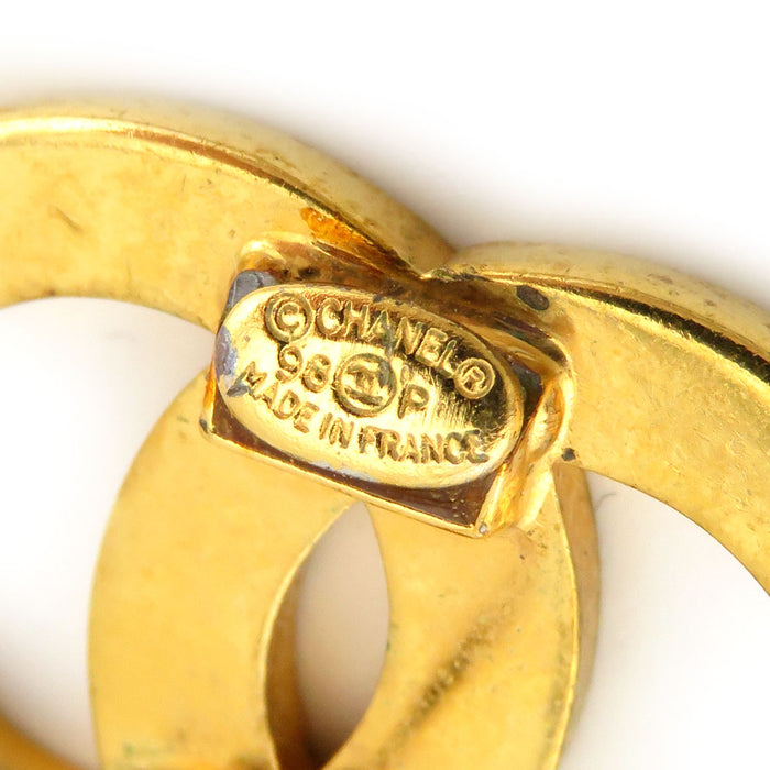 CHANEL 
COCO CC ロゴ ゴールドカラーメタル 
ココマーク ヴィンテージ ピアス