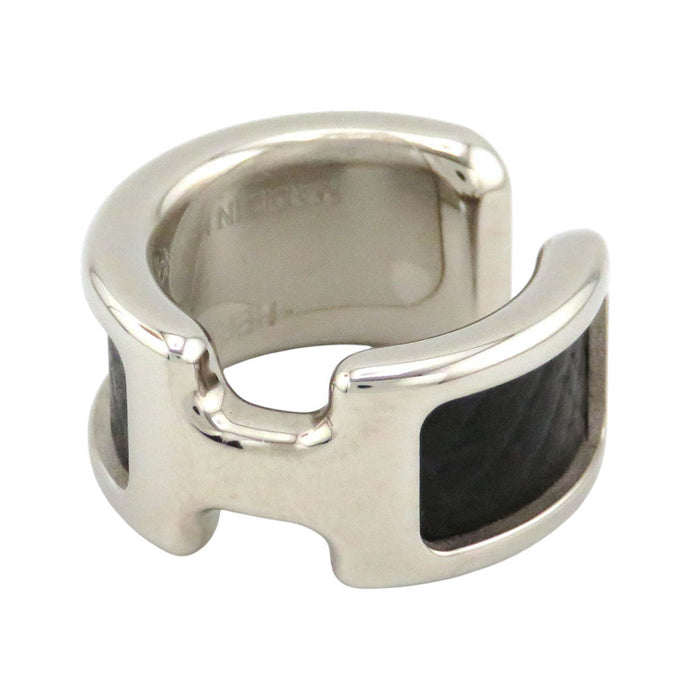 HERMES  
H Ash Logo Silver-Colored Metal  
Oranp Ear Cuff PM
