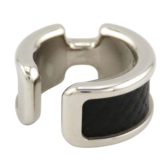 HERMES 
H アッシュ ロゴ シルバーカラーメタル 
オランプ イヤーカフ PM