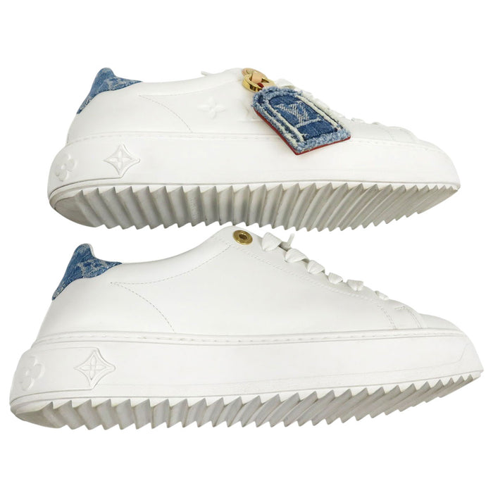 路易威登  
LV 牛仔布 皮革  
暫停系列 運動鞋  
經典花紋