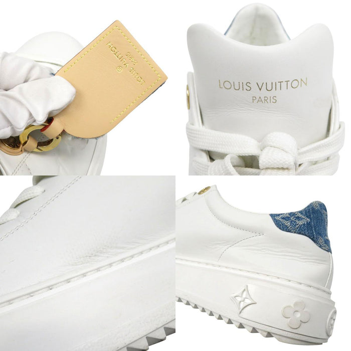 路易威登  
LV 牛仔布 皮革  
暫停系列 運動鞋  
經典花紋