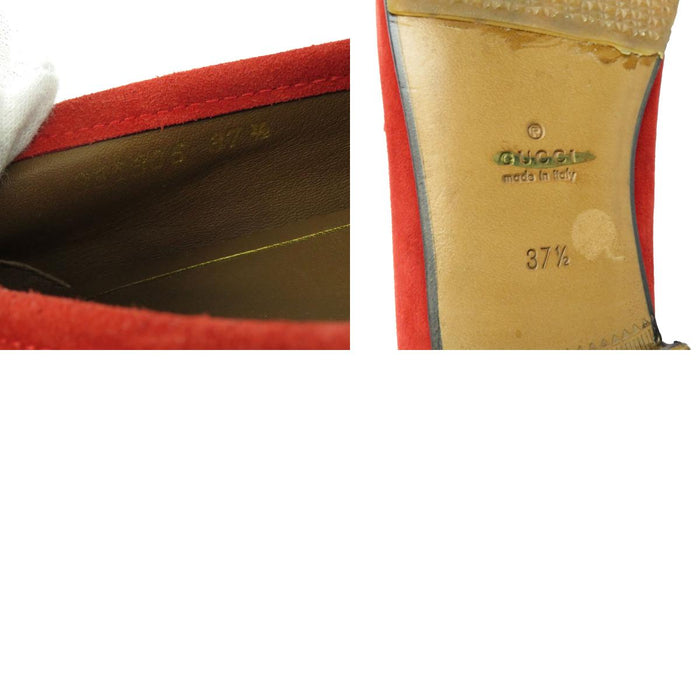 GUCCI 
フリンジ モカシン ゴールドカラーメタル 
ホースビット スウェード ローファー