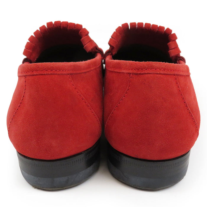 GUCCI 
フリンジ モカシン ゴールドカラーメタル 
ホースビット スウェード ローファー