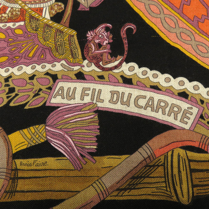 HERMES 
カレ 140 カシシル 大判 馬 
カレジェアン AU FIL DU CARRE カレの赴くままに ショール HERMES -Authentic Pre-owned ショール by TS Trading Co., Ltd.