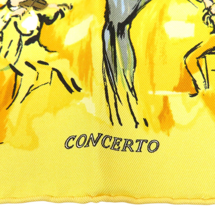 HERMES 
プチカレ シルク 楽器 
カレ 45 CONCERTO コンチェルト スカーフ