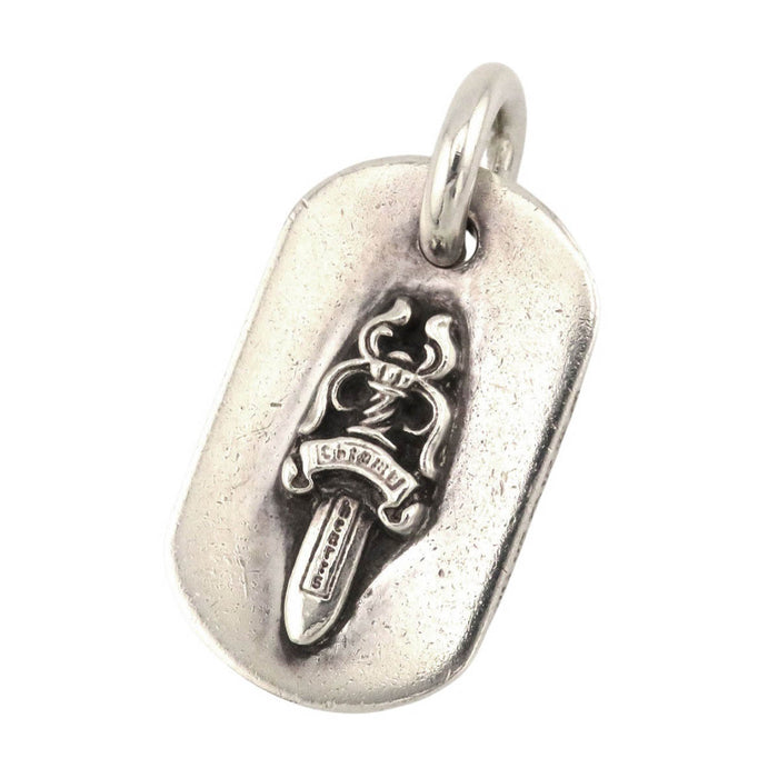 CHROME HEARTS  
CH D TAG SML DAG Silver  
Small Dog Tag Dagger Pendant Top
