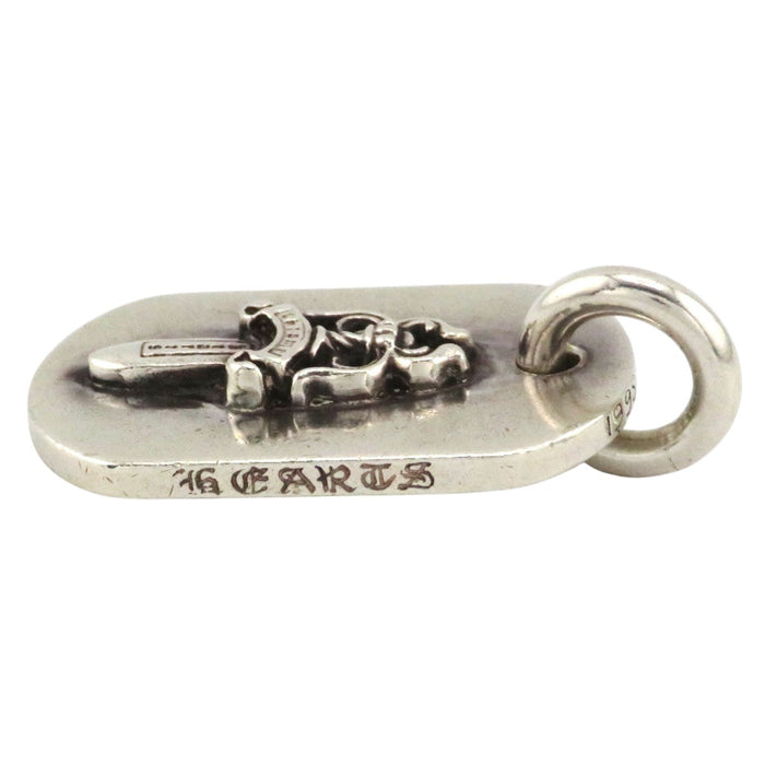 CHROME HEARTS  
CH D TAG SML DAG Silver  
Small Dog Tag Dagger Pendant Top