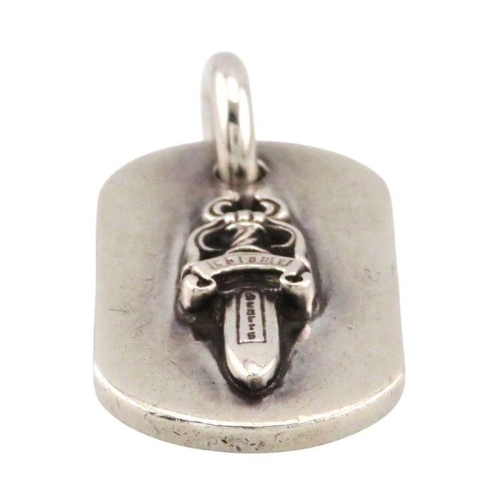 CHROME HEARTS  
CH D TAG SML DAG Silver  
Small Dog Tag Dagger Pendant Top