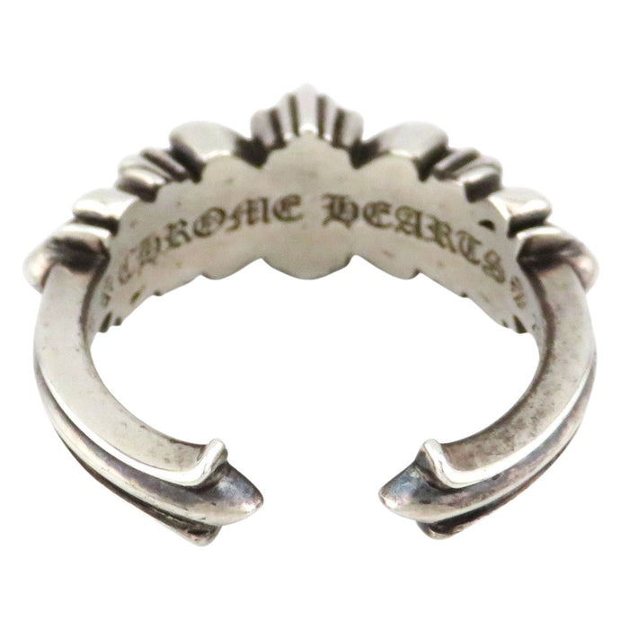 CHROME HEARTS  
CH BABY CLSC Cross Silver 2016 Engraving  
Baby Classic Double Floral Ring
