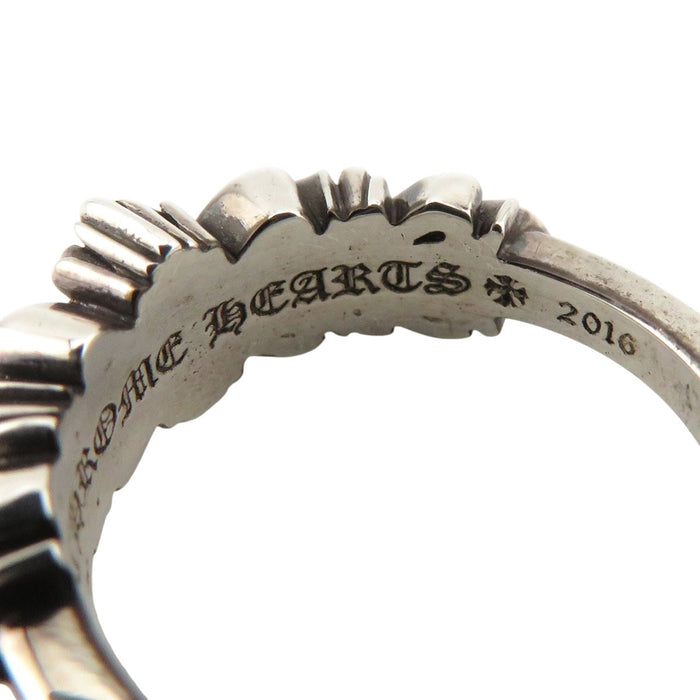 CHROME HEARTS 
CH BABY CLSC 十字架 银 2016年刻印 
婴儿经典双花环戒指